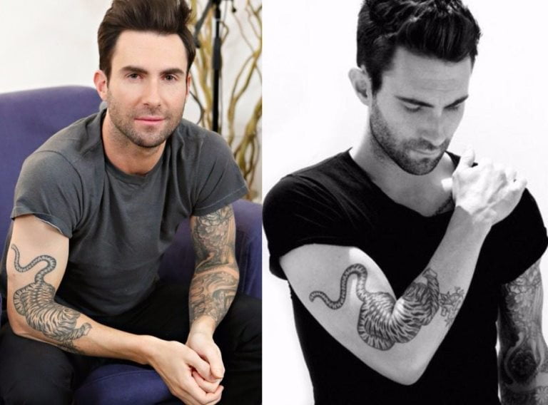 Adam Levine’s Tattoos Brother and House